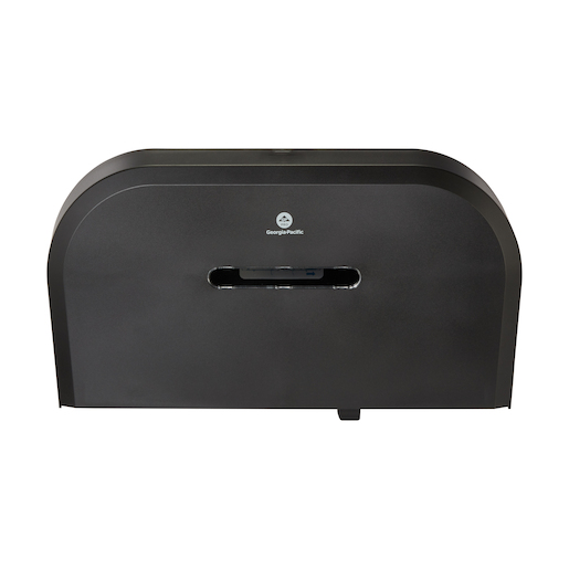 GP PRO 2-Roll Side-By-Side Jumbo JR. Black High Capacity Toilet Paper Dispenser