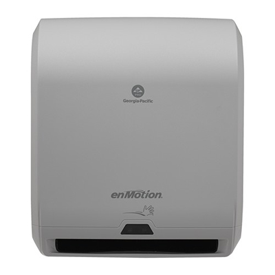 GP enMotion® Automated Touchless Roll Paper Towel Dispenser - Grey, 14.7" x 9.5" x 17.3"