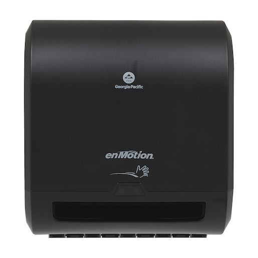 GP enMotion Impulse Automated Touchless 8 Roll Paper Towel Dispenser - Black, 8.580 x 12.700 x 13.800
