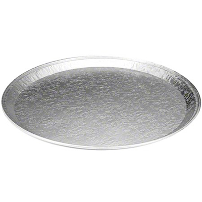 Embossed Round Foil Serving Tray - 16in