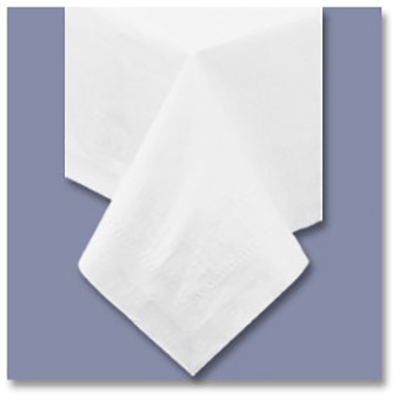 Hoffmaster 2ply White Tablecover 210130 25/case