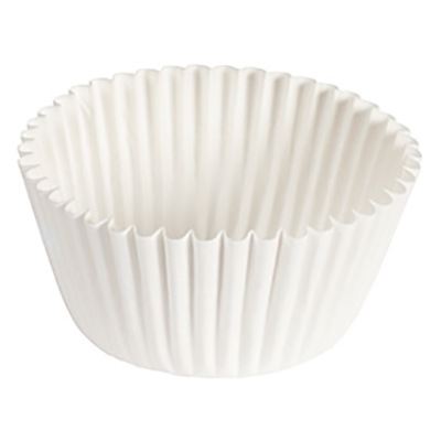 610040 Fluted Baking Cup, 2oz  White 10m