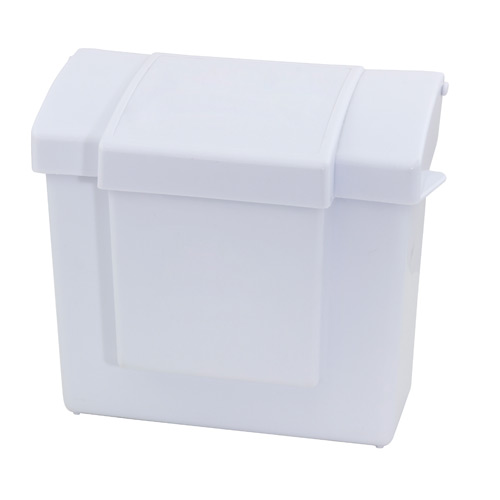 All-In-One Feminine Hygiene Waste Receptacle - White, 4.5 Gallon, 6/Case