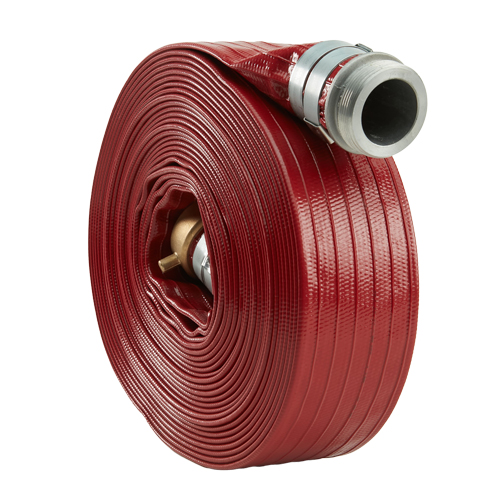 World Chem Cleaning and Sanitation System Discharge Hose - 3/4in x 50ft, Red