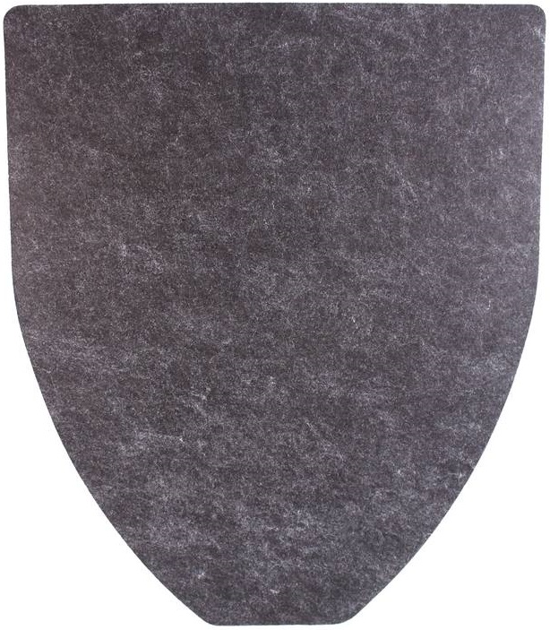 Disposable Urinal Floor Mat - Unscented, Dark Gray, 6/Case