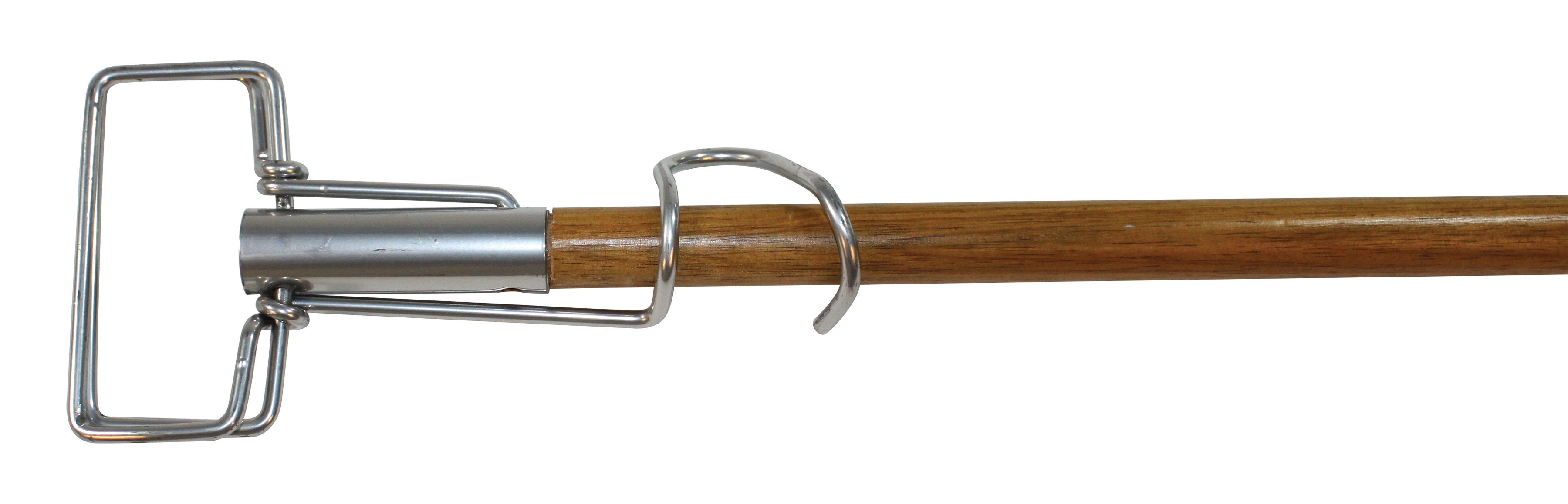 Wood Handle with Spring Clip Metal Head - 62