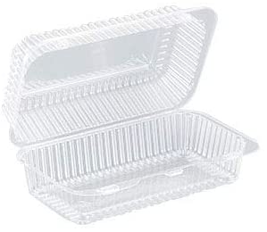 Surelock Clear Hinged Loaf-Cake Container 8.8 Inch x 5.3 Inch x 3.3 Inch High 500/case