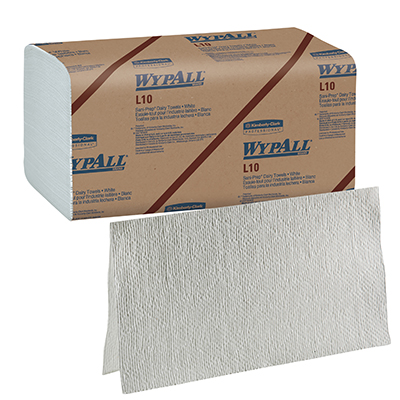 WypAll® L10 Dairy Towels - 9.3 x 10.5, 12/Case