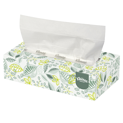 Kleenex® Naturals Facial Tissues - 2 ply, 8.4 x 8, 48/Case