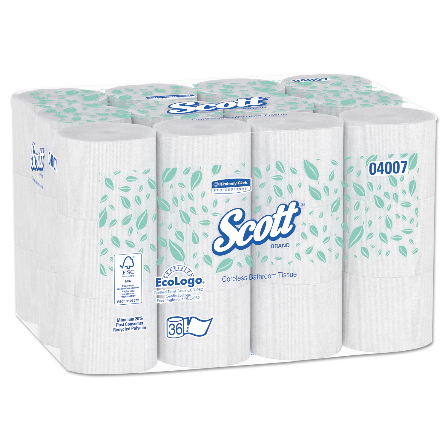 Scotts® Essential Coreless Standard Roll Toilet Tissue (SRB) - 2 Ply, 4