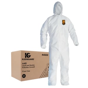 KleenGuard* A40 Liquid & Particle Protection Coveralls with Hood - Med