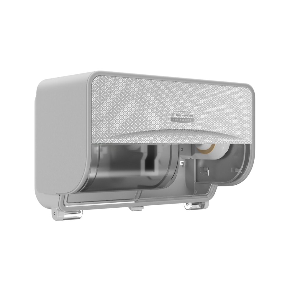 Kimberly-Clark Professional™ ICON™ Standard Roll Horizontal Toilet Paper Dispenser Silver Mosaic