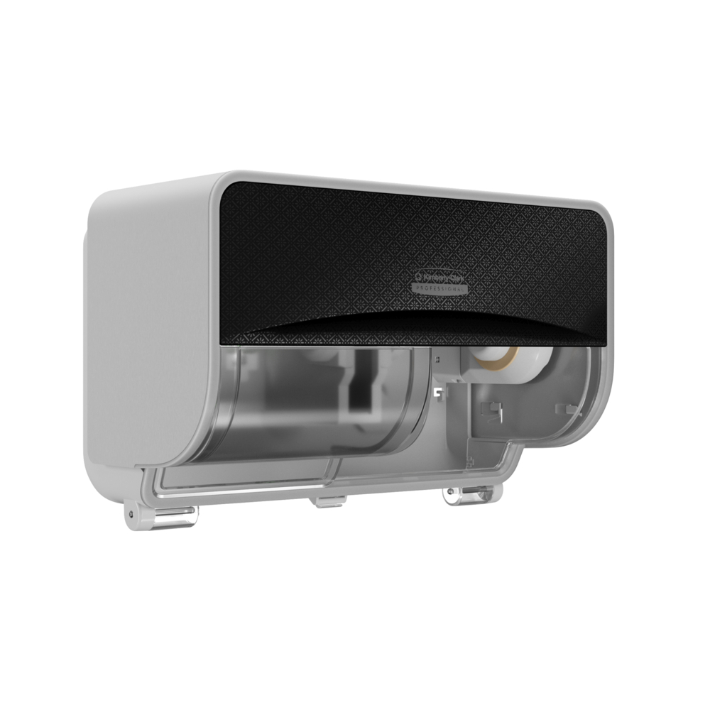 Kimberly-Clark Professional™ ICON™ Standard Roll Horizontal Toilet Paper Dispenser Black Mosaic