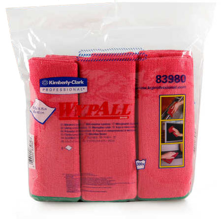 WypAll® Microfiber Cloth with Microban® Protection - 15.75