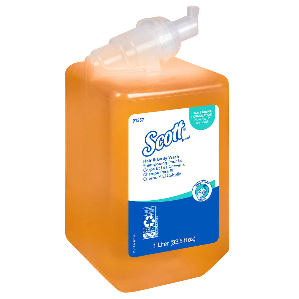 Scott® Essential Hair &Body Wash - 1 L, 6/Case