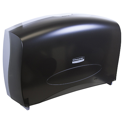 Scott® Essential™ Jumbo Roll Toilet Paper Dispenser - Black, 20.43” x 13.12” x 5.8”