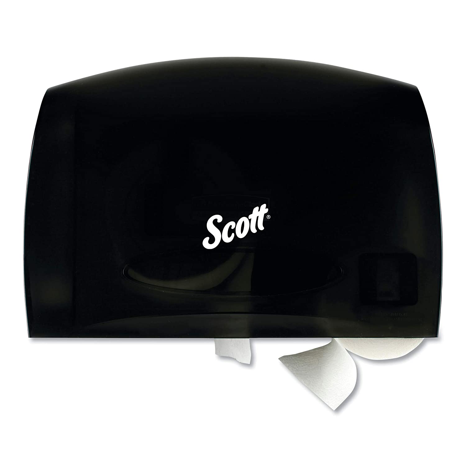 Scott® Essential™ Jumbo Coreless Roll Toilet Paper Dispenser - Black, 14.25” x 9.75” x 6”