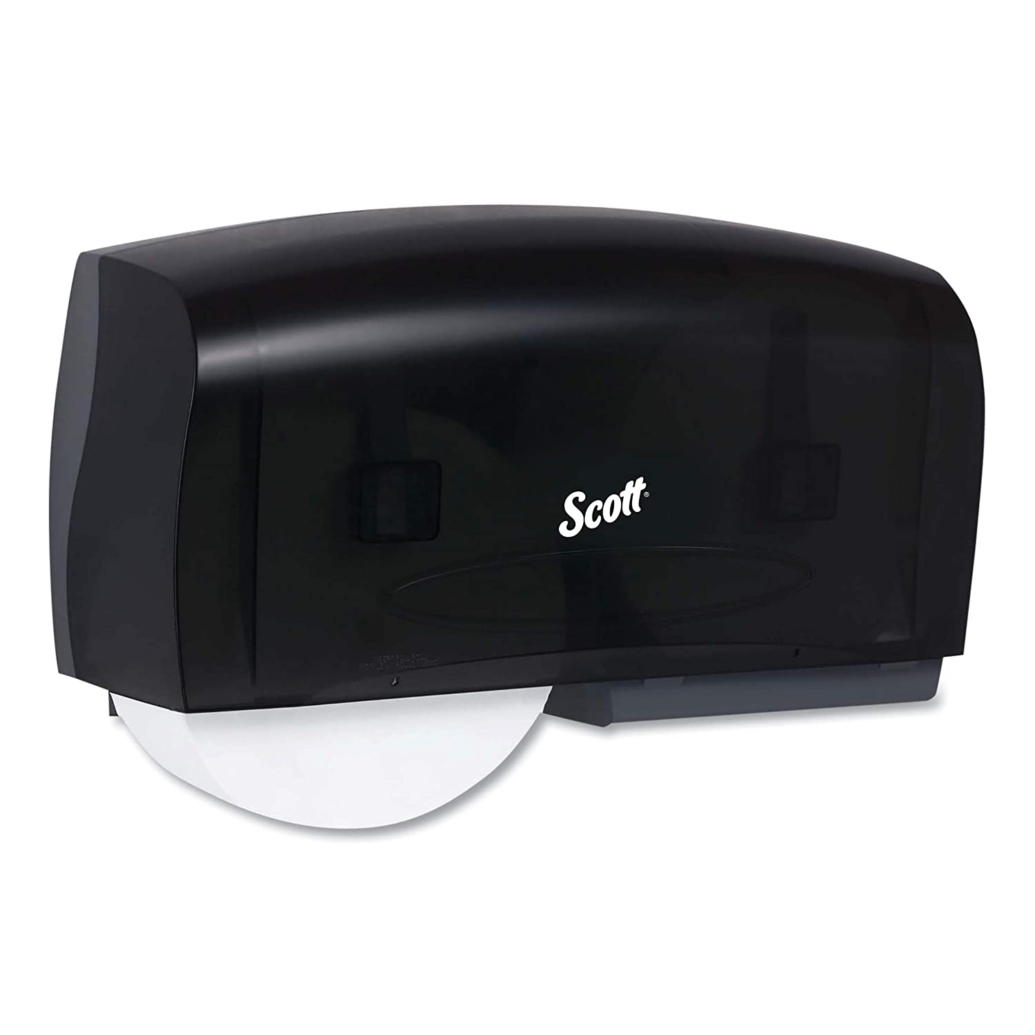 Scott® Essential™ Jumbo Coreless Roll Toilet Paper Dispenser - Black, 20.1" x 10.9" x 5.9"