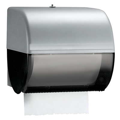 K-C Professional  Omni Roll Towel Dispenser - Smoke, 10.5" x 10" x 10"