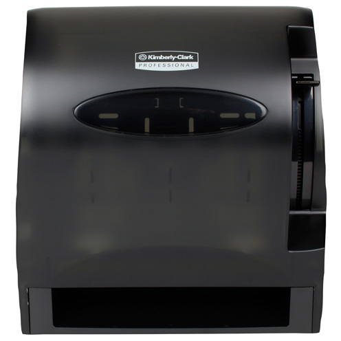 K-C Professional  Lev-R-Matic  Hard Roll Towel Dispenser - Smoke, 13.3 x 13.5 x 9.8