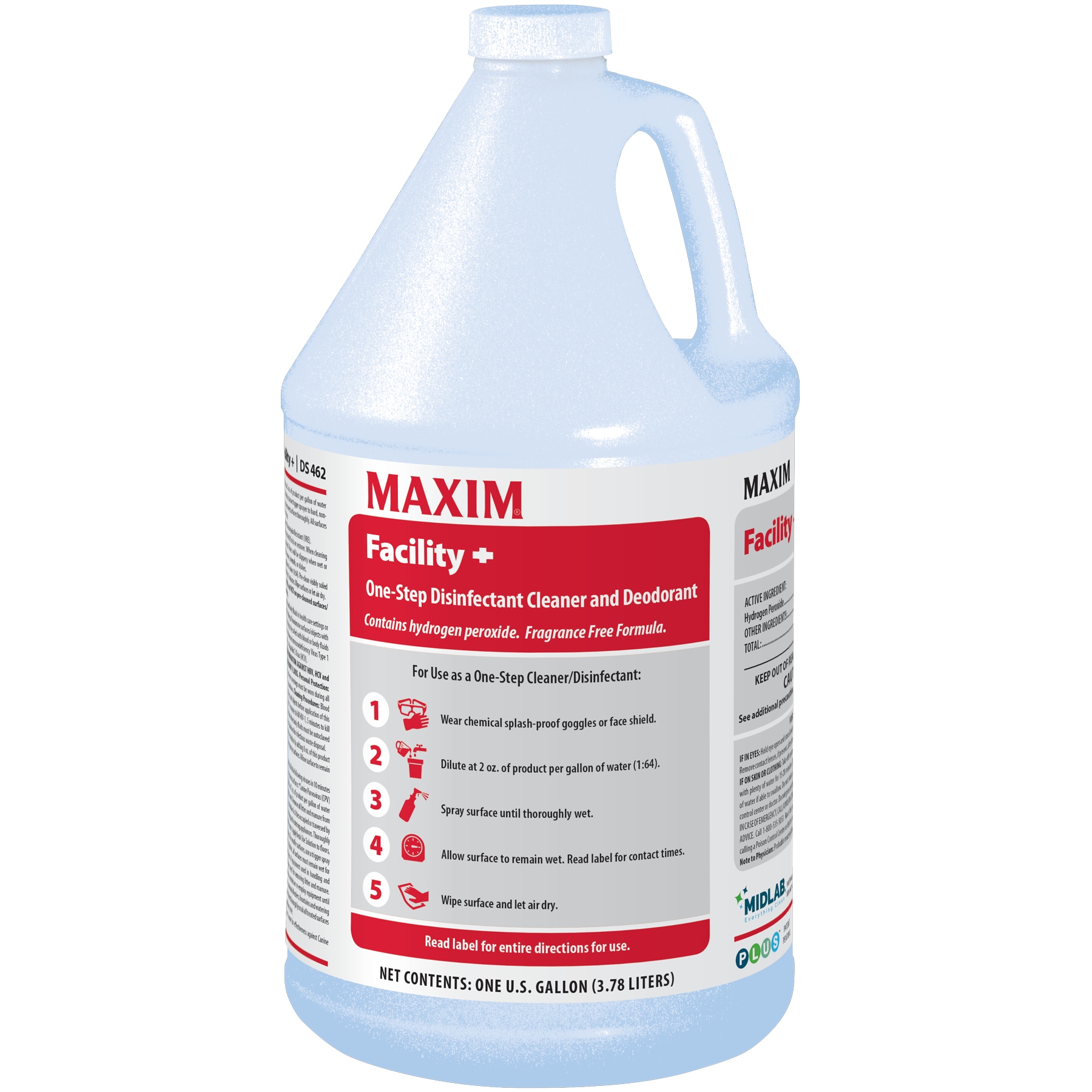 Maxim Facility + Gallon Disinfectant Cleaner 4/case