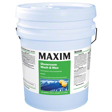 Maxim Showroom Wash & Wax - 5 Gallon, 1/Case