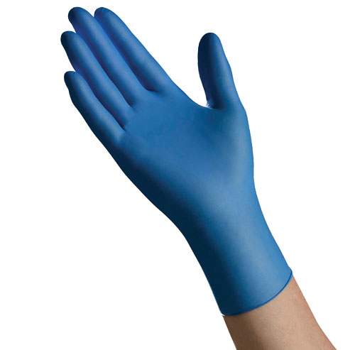 Nitrile Exam Gloves, Extended Cuff, Blue, Powder Free, Medium - 1000 gloves