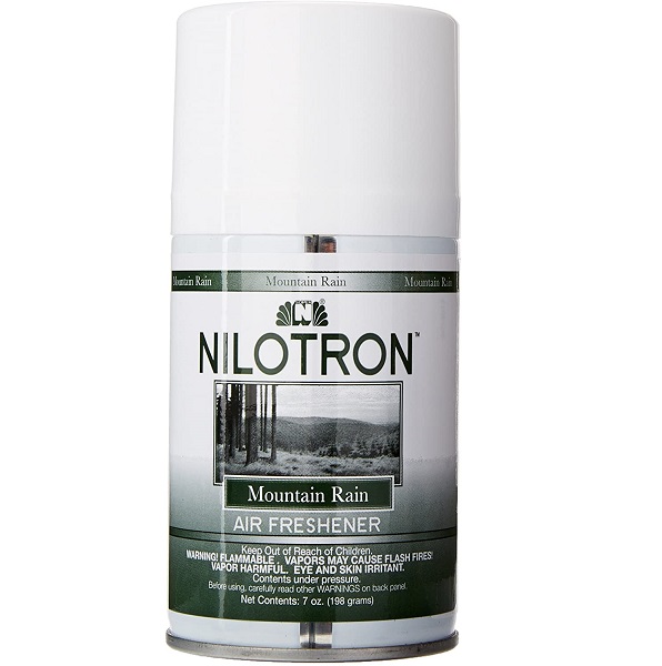 Nilodor Nilotron Aerosol Refill - Mountain Rain, 7 oz, 6/Case