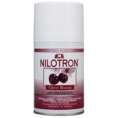 Nilodor Nilotron Aerosol Refill - Cherry Blossom, 7 oz, 12/Case