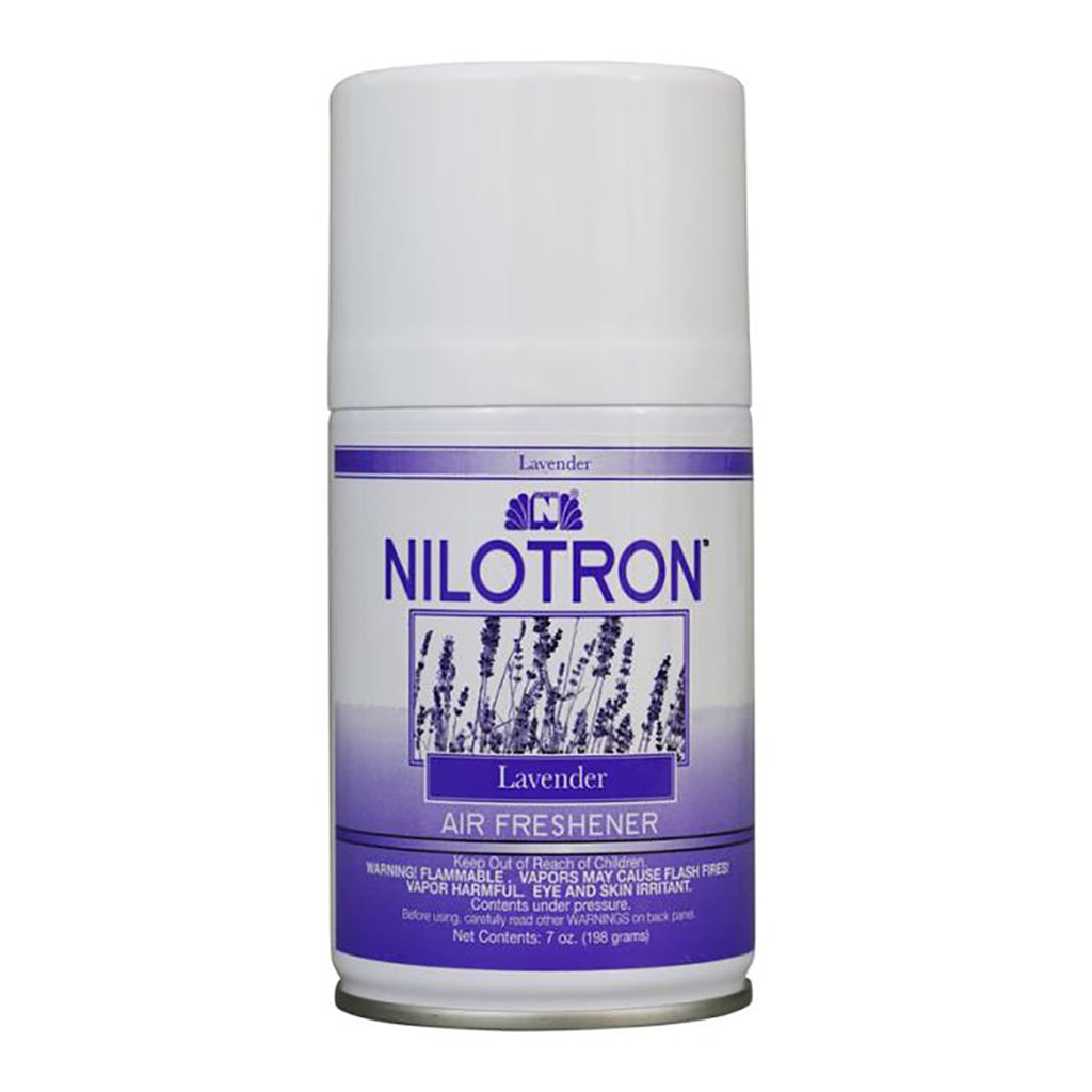 Nilodor Nilotron Aerosol Refill - Lavender, 7 oz, 12/Case