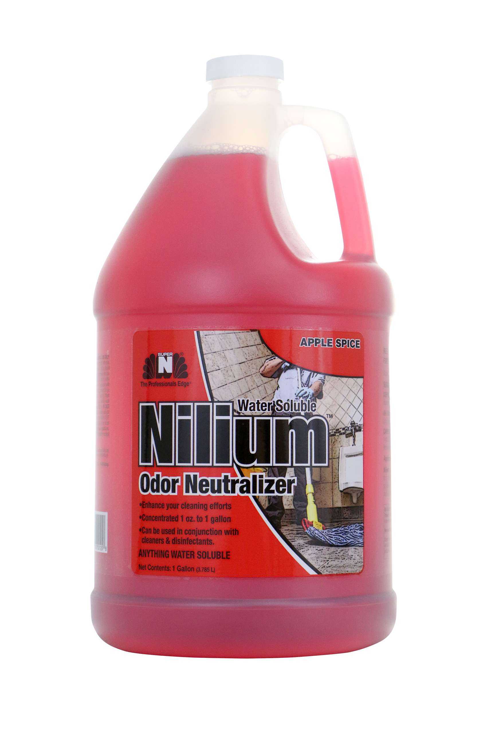 Nilium Water Soluble Deodorizer - Fresh Apple, 1 Gallon, 4/Case