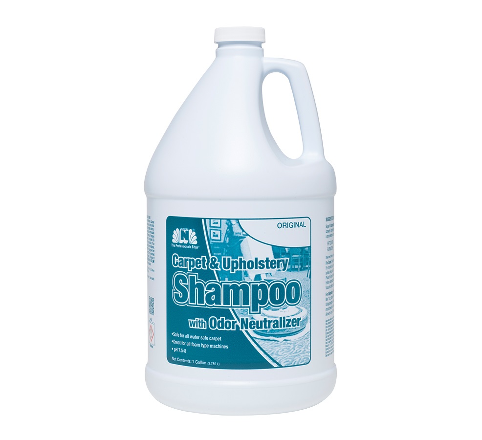 Nilodor Deodorizing Carpet & Upholstery Shampoo - 1 Gallon, 4/Case