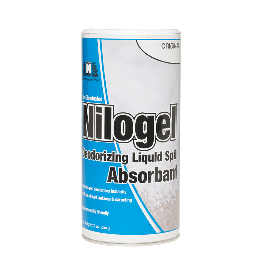 Nilodor® Nilogel Dedorizing Liquid Spill Absorbent - 12 oz., 6/Case
