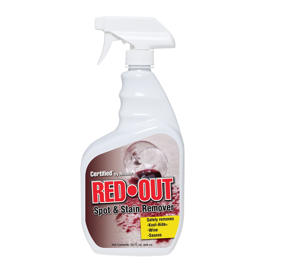 Nilodor Red-Out Spot & Stain Remover - 32 oz, 6/Case