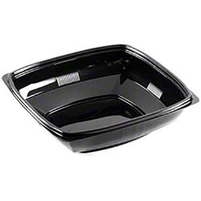 Polar-Pak™ Black Square Bowl - 32 oz., Medium 300/case