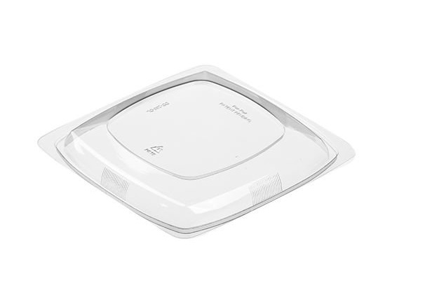 Polar Pak Square Bowl Dome Lid - For Medium Bowls, 300/Cs