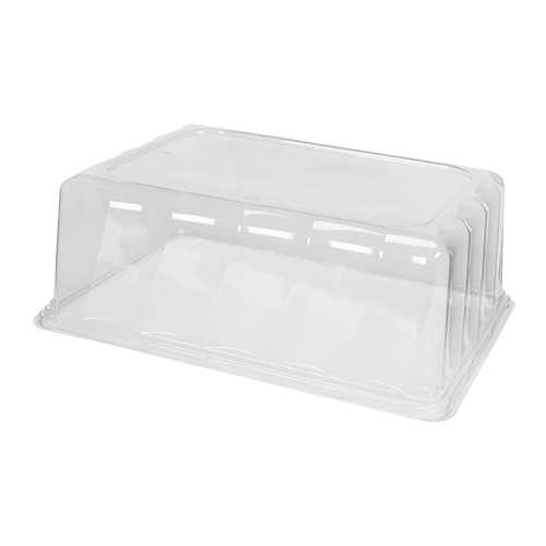 1/4 Sheet Fluted Dome Clear Lid 5