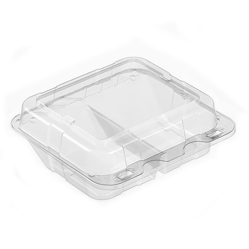 2 Cavity, 12 Cookie Container Clear PETE 250/case