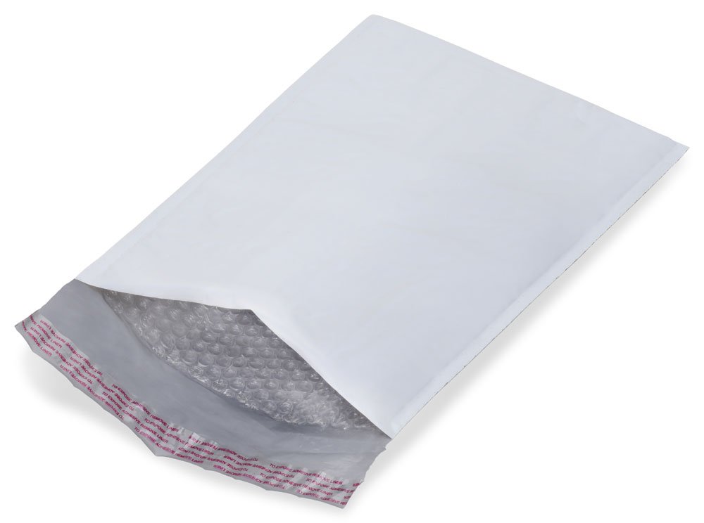 Poly Bubble Mailer - 12.5 x 19, Self Seal, Bag# 6, 50/case