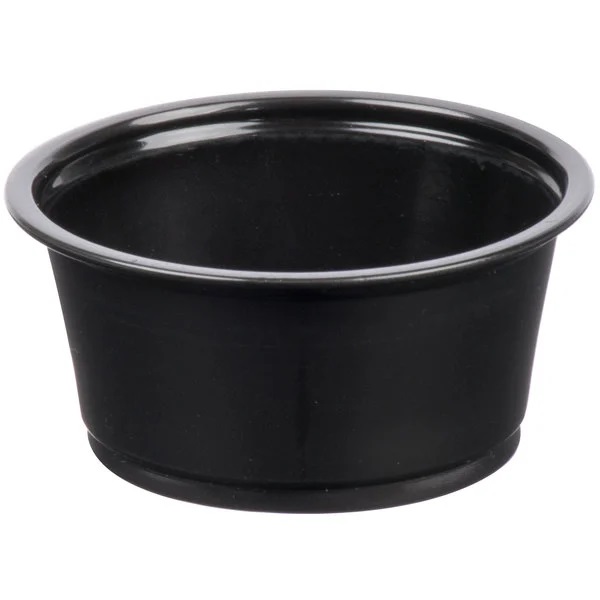 2oz Black Portion Cup 2500/case