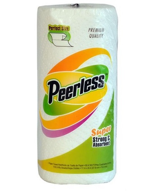 Peerless 2-ply Kitchen Roll Towel 15 rolls/case