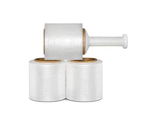 Hand Stretch Cast Wrap - 20" x 1000', 80 Gauge, Clear, 4/Case
