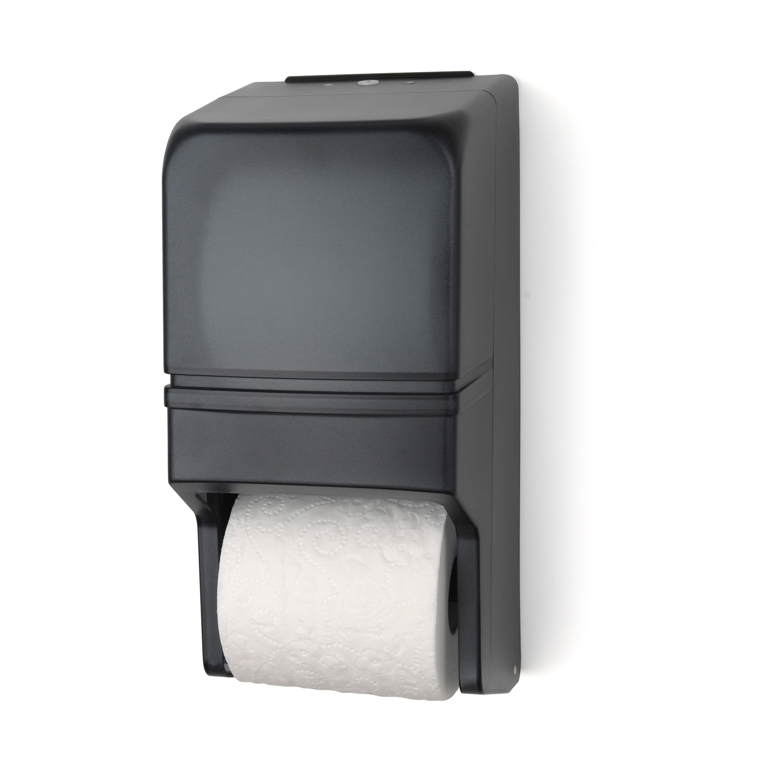 Two-Roll Standard Toilet Tissue Dispenser RD0025 Dark Transluscent