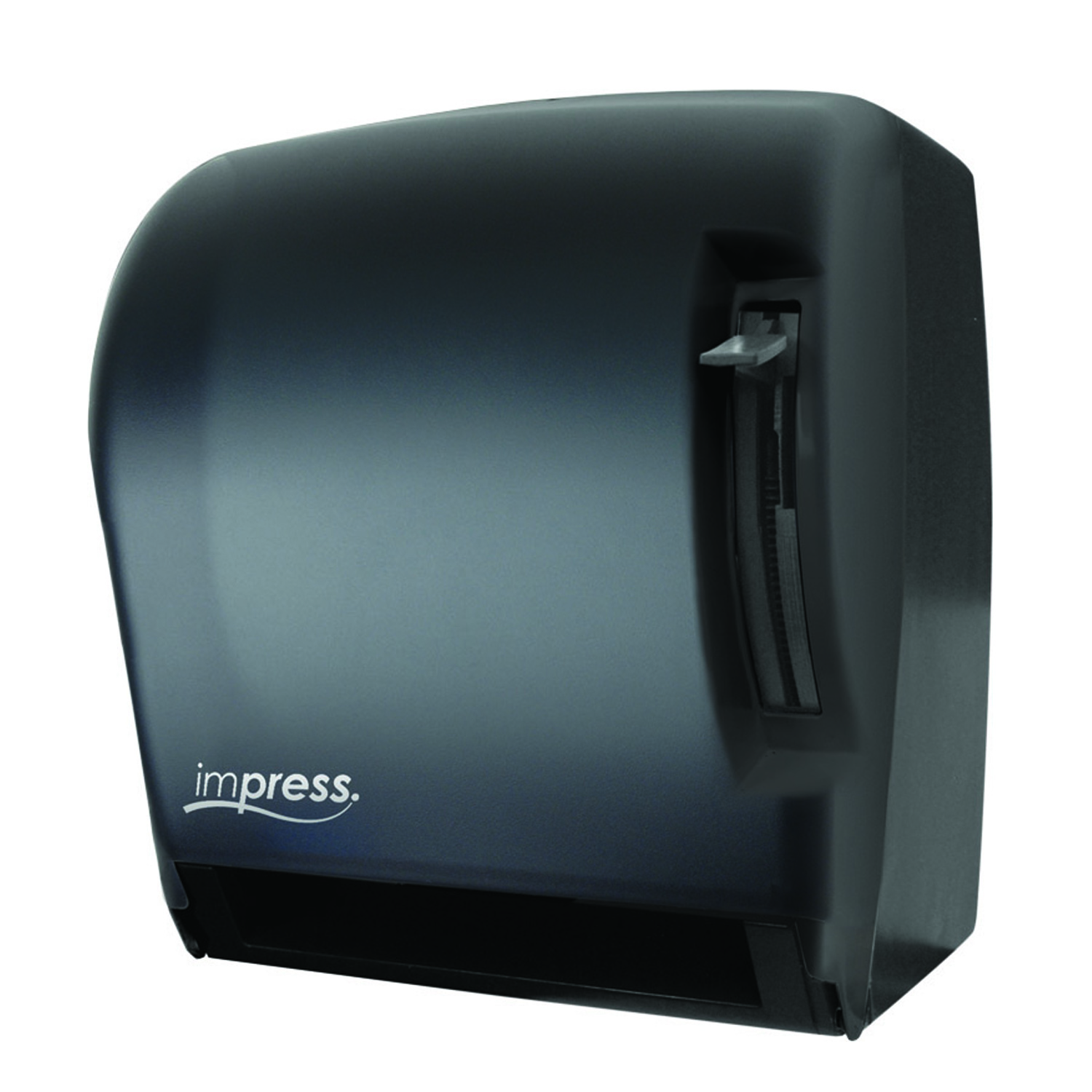TD0220-02 Black Translucent Impress Lever Roll Towel Dispenser