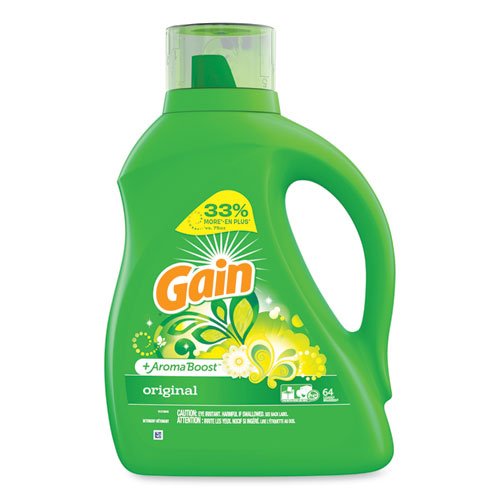 Gain 92 oz Liquid Laundry Detergent Original Scent 4/case