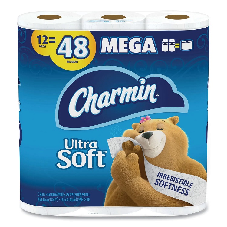 Charmin Ultra Soft 2-Ply Bathroom Tissue 48 rolls/case