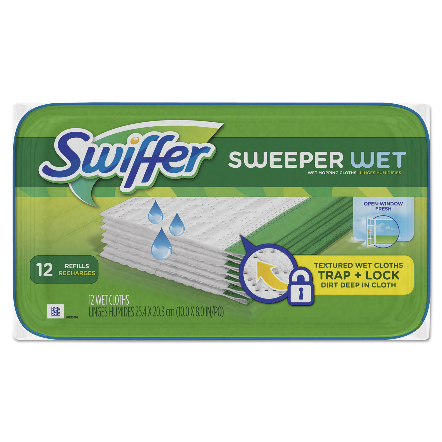 Swiffer Wet Refill Cloths - Open Window Fresh, 8