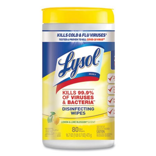 Lysol Disinfectant Wipes Lemon & Lime Blossom 6/case
