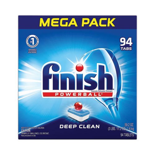 Finish® Powerball Dishwasher Tabs, Fresh Scent, 94/Box 4 Boxes/case