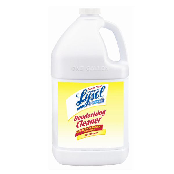 Lysol® - Deodorizing Cleaner - Lemon, 1 Gallon, RTU, 4/Case